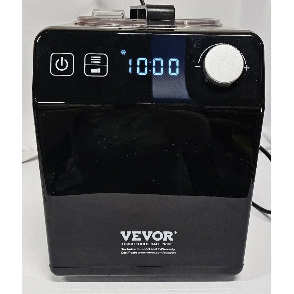 VEVOR‎ Automatic Ice Cream Maker with Compressor 1.5qt Stainless Steel Black